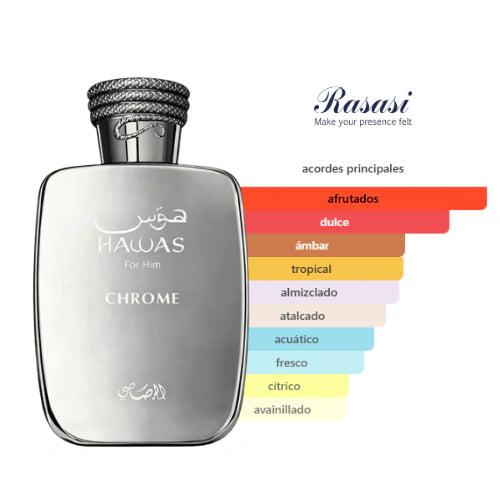 Hawas for Him Chrome – Rasasi Eau de Parfum 100 ml