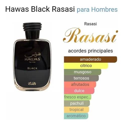 Hawas Black – Rasasi Eau de Parfum 100 ml